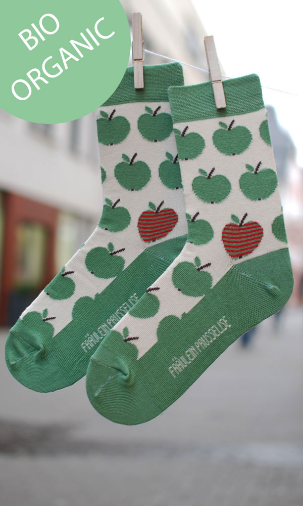 Apfel Socke grün