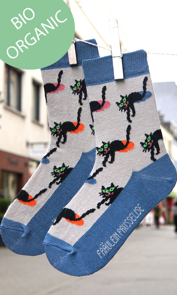 Katzen auf Punkten Socken