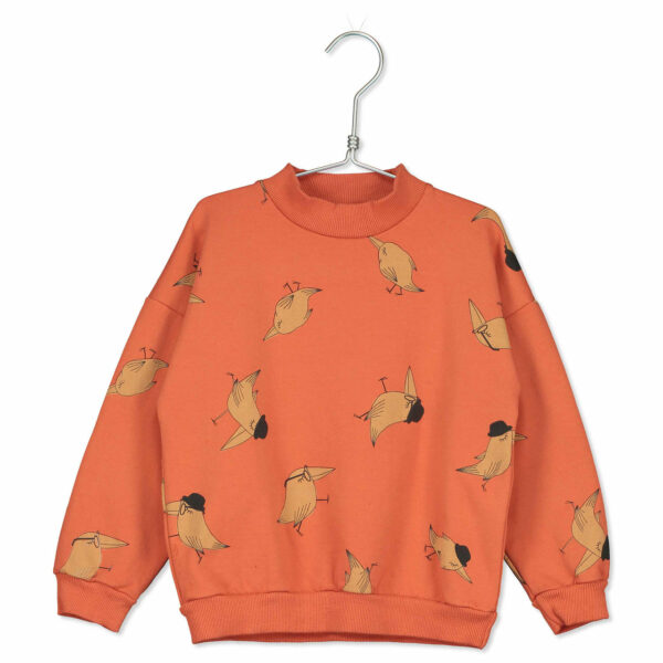 Lötie Kids Sweater orange Vögelchen